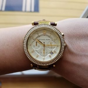 Michael Kors Womens Leather Watch